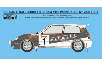 Decal + P/E – Nissan Pulsar GTI-R - 1993 Boucles de Spa winner 1/24 "LIMITED" 1/24